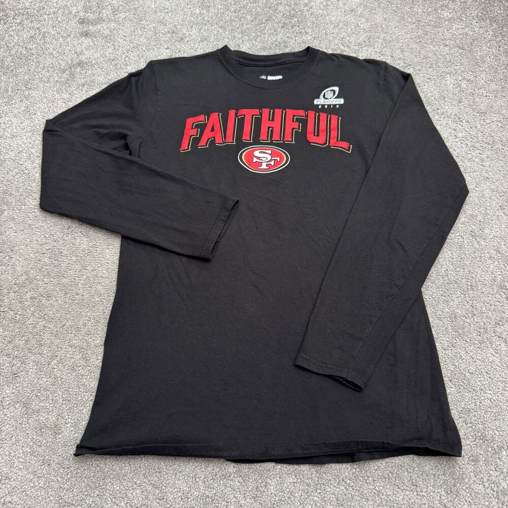 NFL Team Apparel San Francisco 49ers Playoffs 2019 Faithful T-Shirt Medium Tee